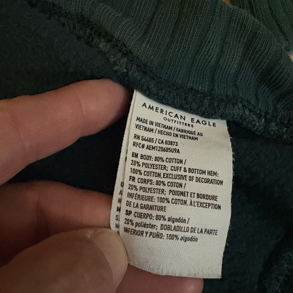 American Eagle Outfitters forest green oversized medium Hoodie Sweater comfy - Picture 4 of 5